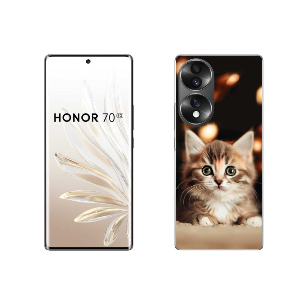 Gél borító mmCase a Honor 70-hez - aranyos cica 2