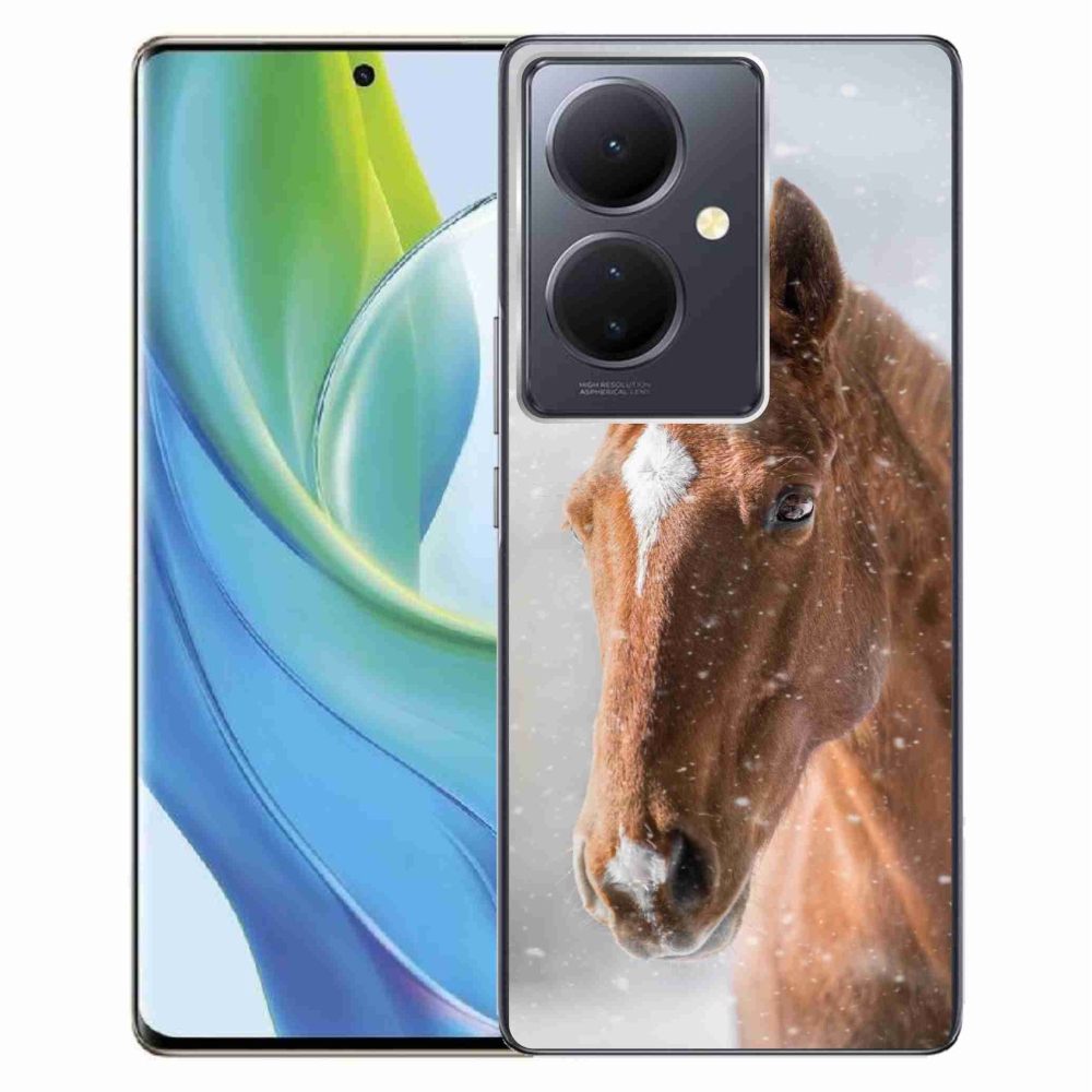 Gél borítás mmCase a Vivo V29 Lite 5G - barna ló 2