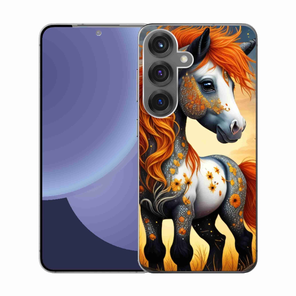 Gél védőhuzat mmCase Samsung Galaxy S25 készülékhez - színes póni