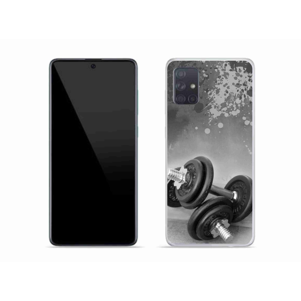 Zselés borítás mmCase Samsung Galaxy A51 készülékhez - súlyzók 1