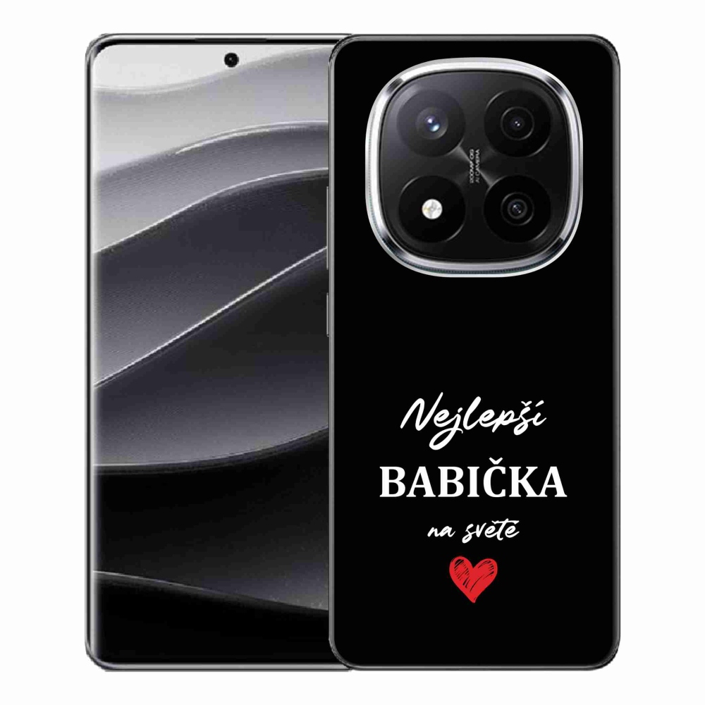 Gél borító mmCase a Xiaomi Redmi Note 14 Pro+ 5G - a legjobb nagymama 1 fekete háttérrel