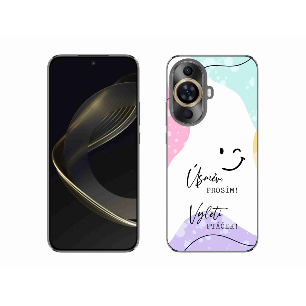 Gél borító mmCase a Huawei Nova 11-hez - vicces szöveg 4 fehér háttérrel