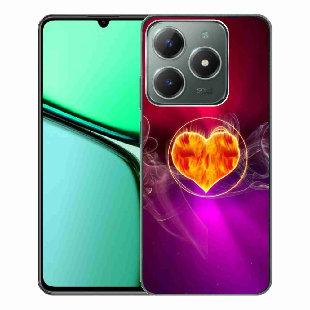 Gél borítás mmCase a Realme C61 készülékhez - tüzes szív