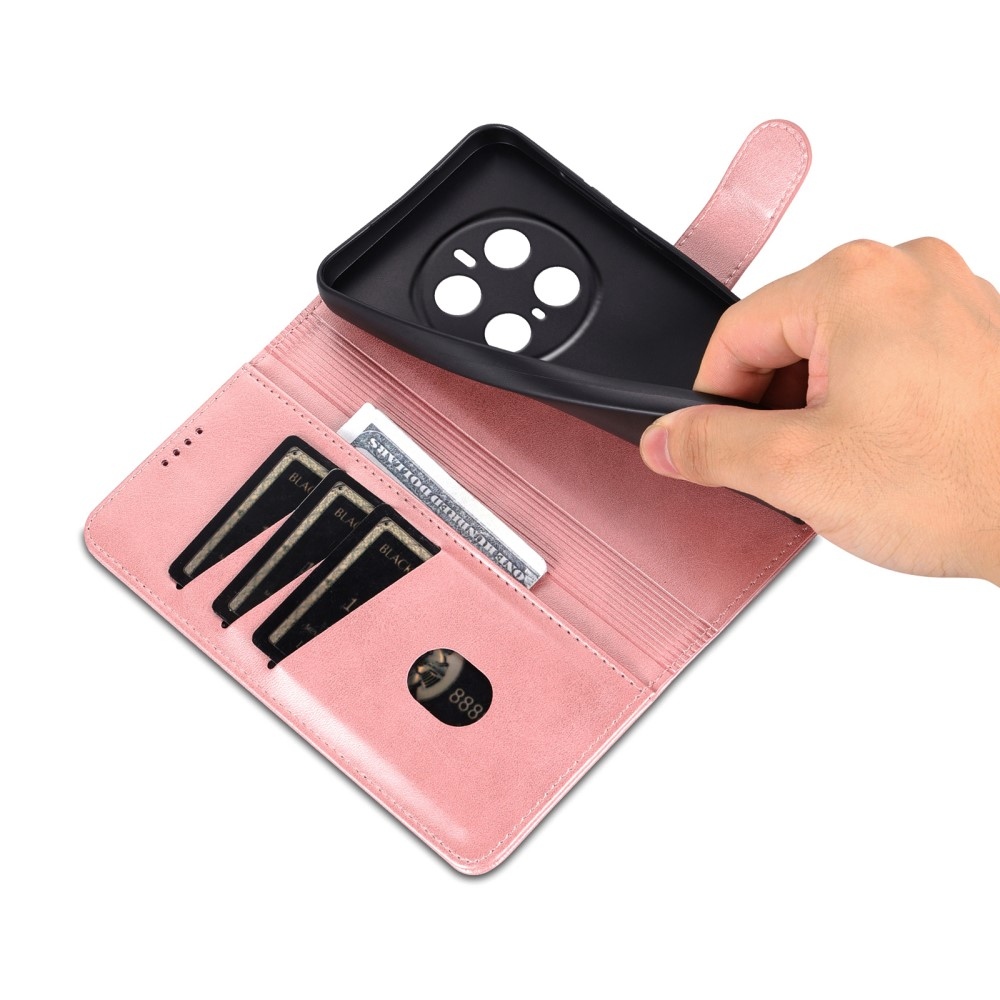 AZNS tok könyv tok Honor Magic 7 Pro 5G - rózsa arany