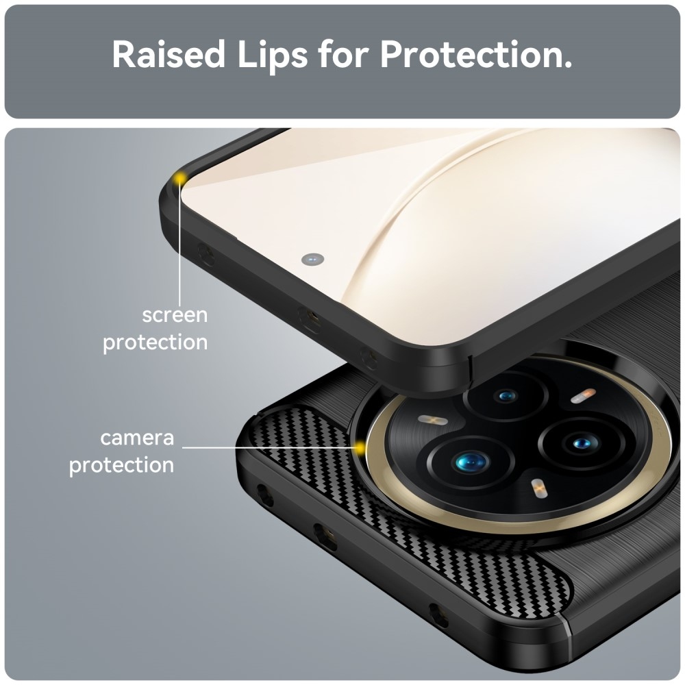 Szénálló zselés tok a Realme 14 Pro+ 5G készülékhez - fekete