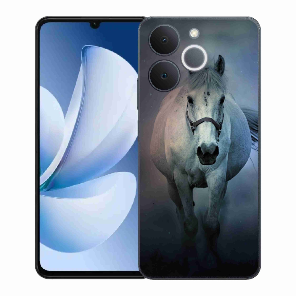 Gél borítás mmCase a Realme Note 70T-hez - futó fehér ló