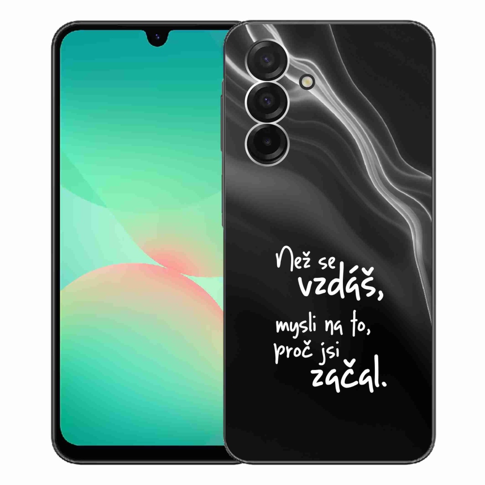 Gél borítás mmCase Samsung Galaxy A26 5G - idézet 2 fekete háttér