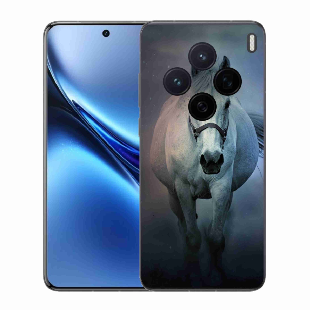 Zselés borítás mmCase a Vivo X200 5G-hez - futó fehér ló