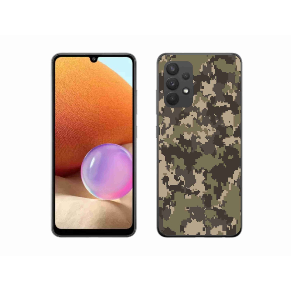 Zselés borítás mmCase Samsung Galaxy A32 4G - terepszínű mintázat 12