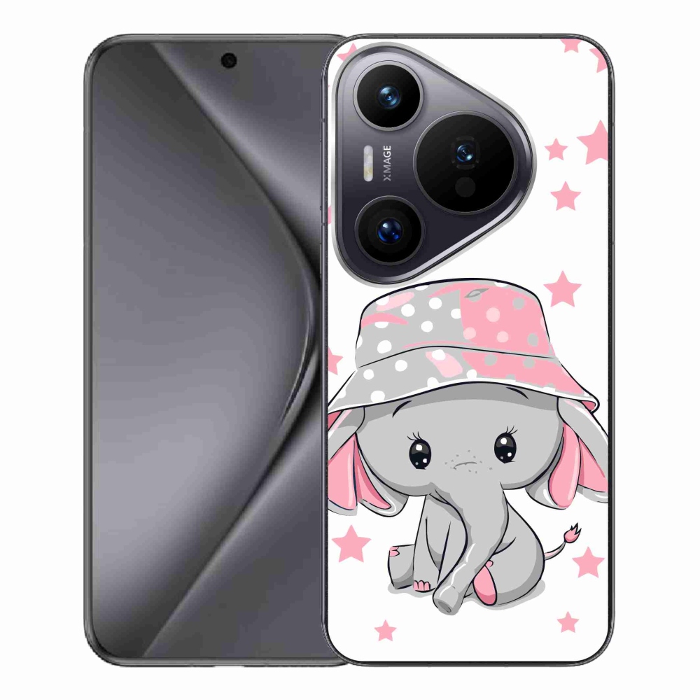 Zselés borítás mmCase a Huawei Pura 70 Pro készülékhez - rózsaszín elefánt