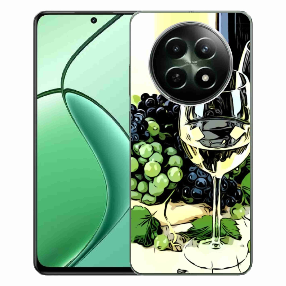 Zselés borítás mmCase a Realme 12 5G/12x 5G készülékhez - borospohár