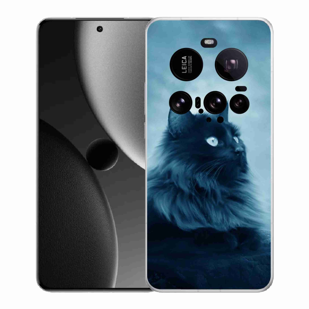 Gél borítás mmCase a Xiaomi 15 Ultra - fekete macska 1