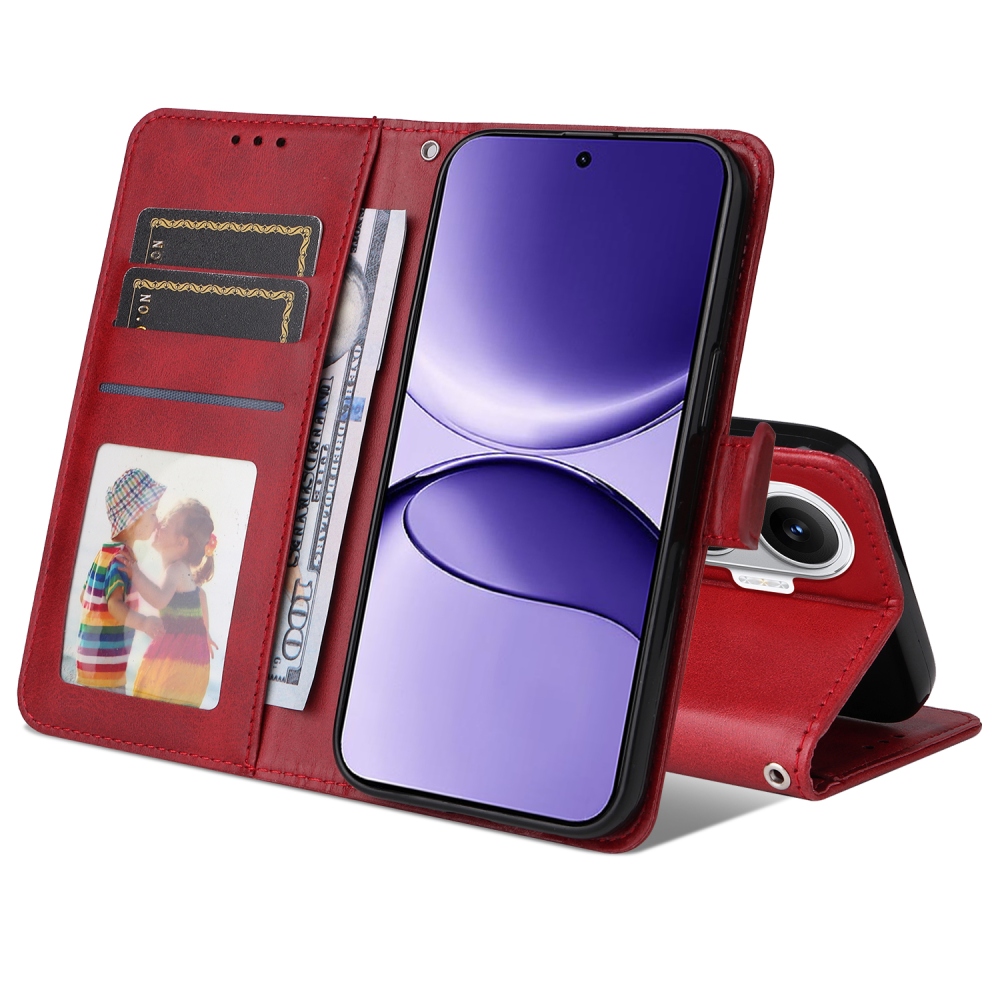 Vérrögök könyv tok a Xiaomi Poco F7 5G-hez - piros