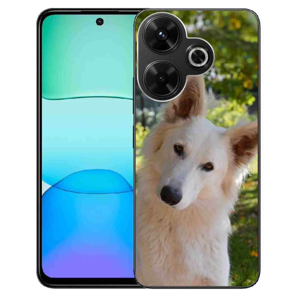 Gél borítás mmCase a Xiaomi Redmi 13 4G/Poco M6 4G - fehér svájci pásztor 1