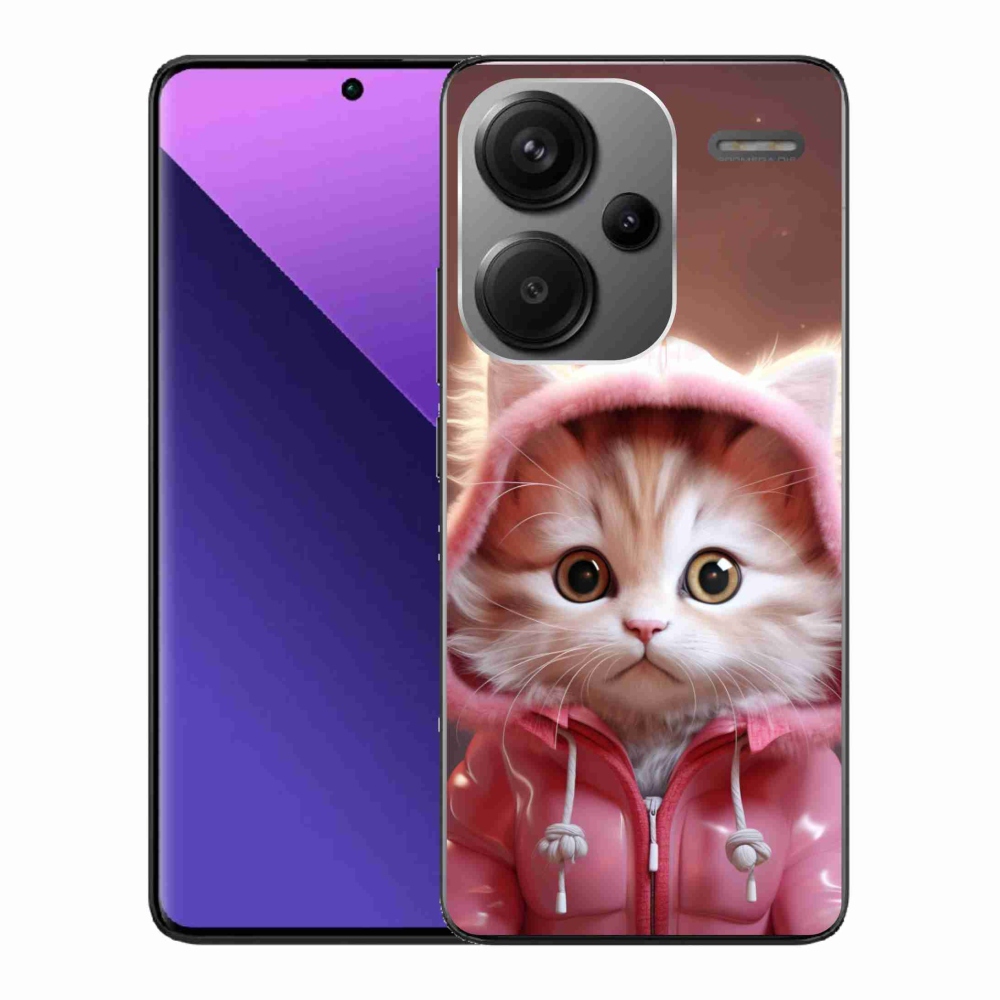 Gél borító mmCase a Xiaomi Redmi Note 13 Pro+ 5G számára - aranyos cica 3