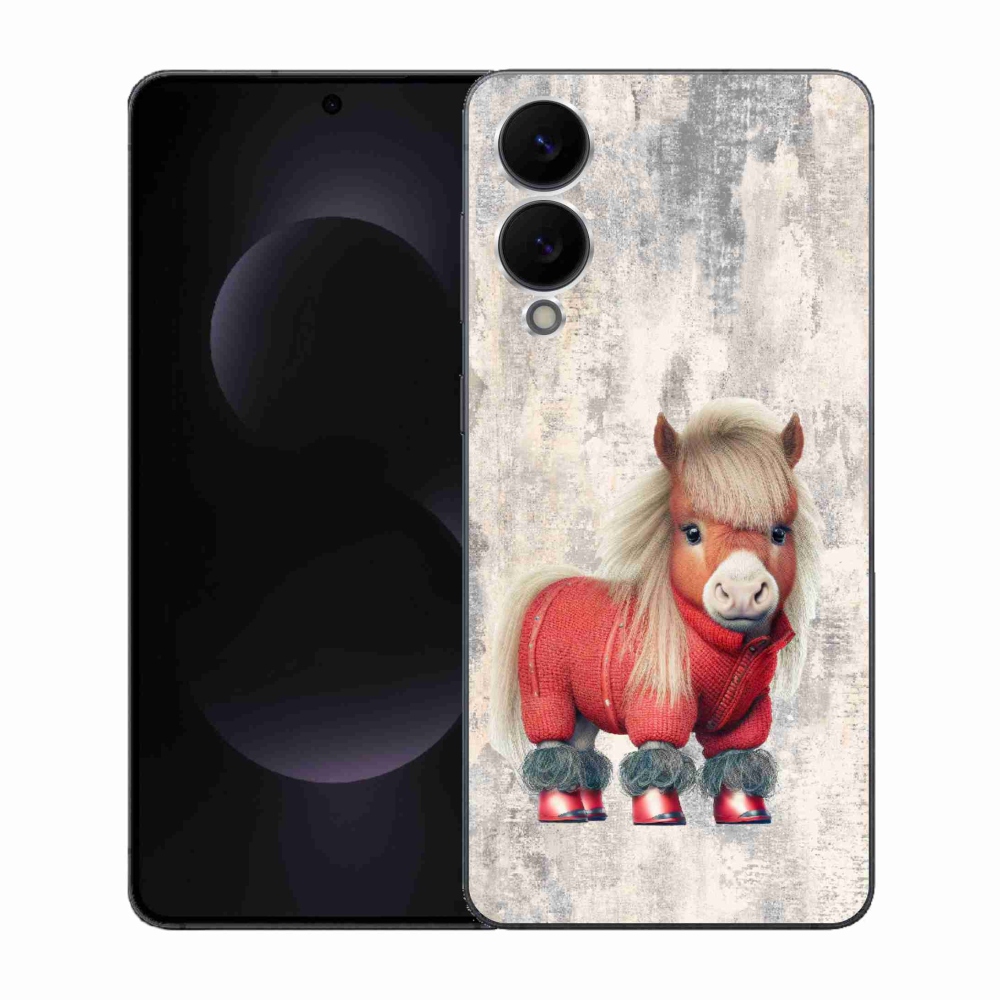 Gél borítás mmCase Samsung Galaxy S25 Edge - póni pulóverben