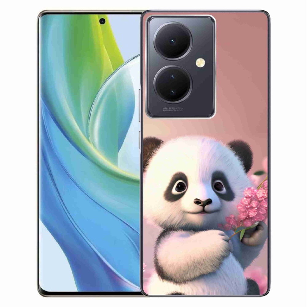 Gél borító mmCase a Vivo V29 Lite 5G-hez - aranyos panda