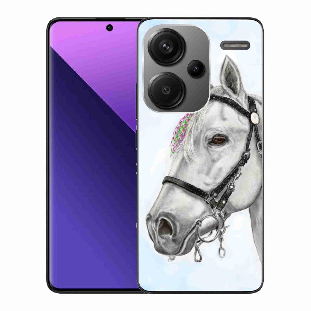 Gél borítás mmCase a Xiaomi Redmi Note 13 Pro+ 5G - fehér ló 1