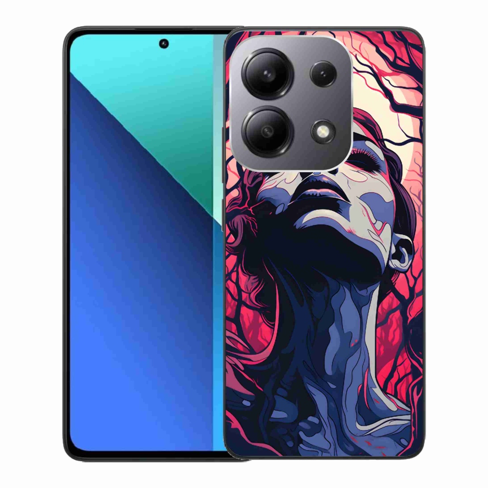 Gél borítás mmCase a Xiaomi Redmi Note 13-hoz - absztrakt arc