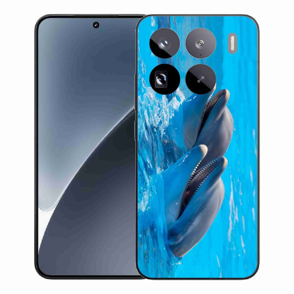 Gél borítás mmCase a Xiaomi 15 Pro számára - delfinek