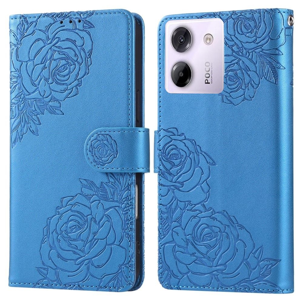 Rózsaszín könyv tok a Xiaomi Poco M7 Pro 5G/Note 14 5G számára - kék