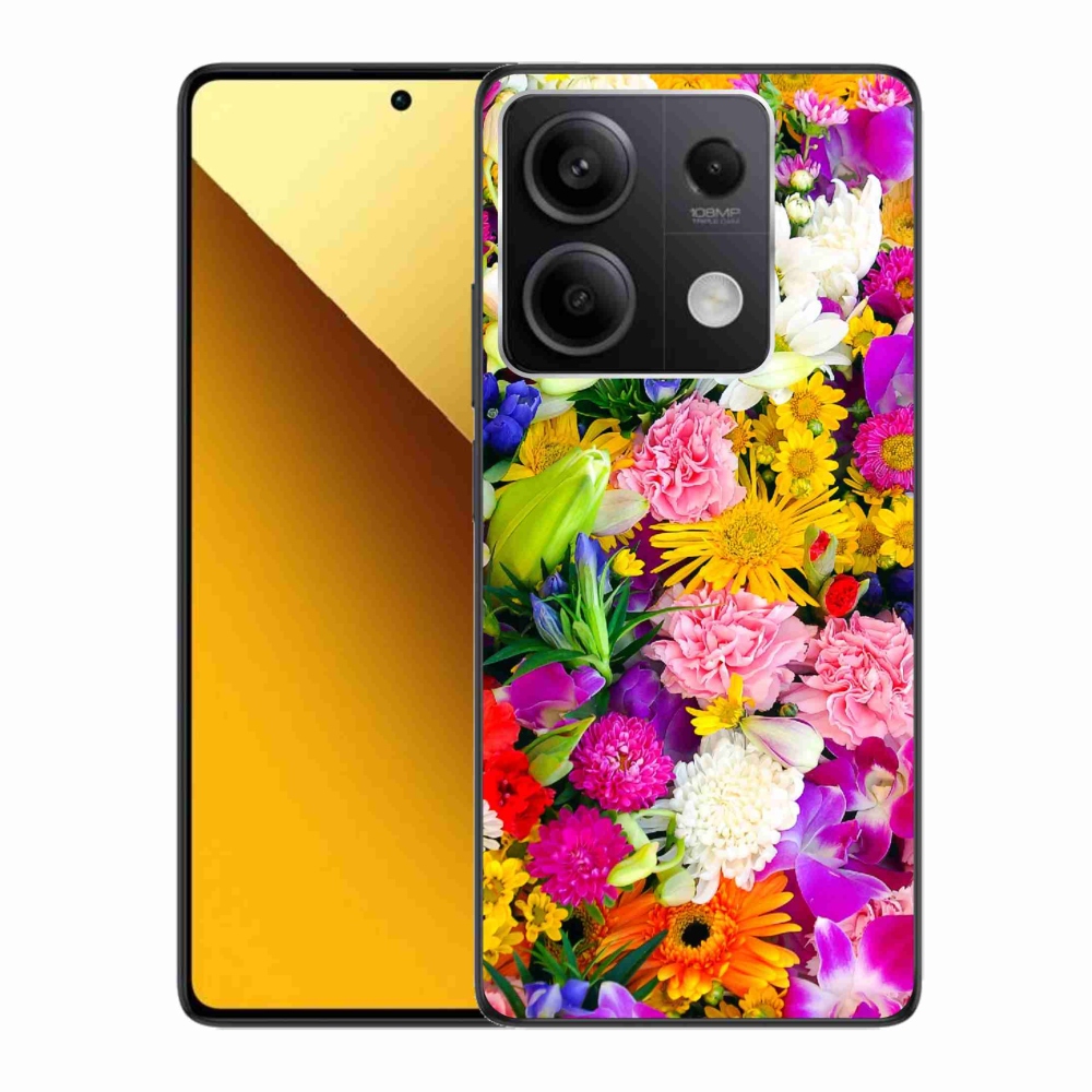 Gél borító mmCase a Xiaomi Redmi Note 13 5G számára - virágok 12