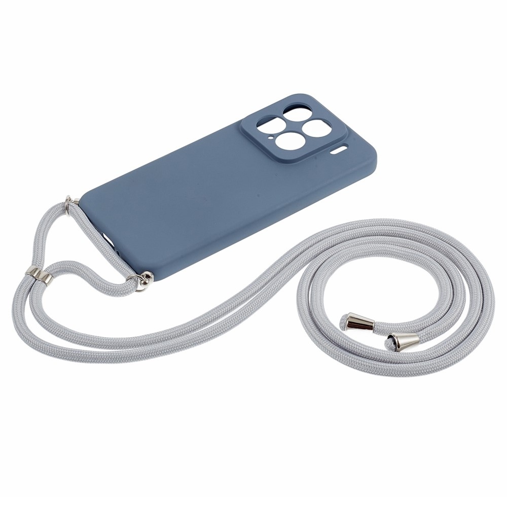 Bélés zselés tok zsinórral Xiaomi 15 - szürke