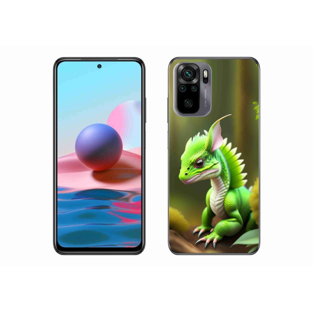 Gél borítás mmCase a Xiaomi Poco M5s készülékhez - zöld sárkány