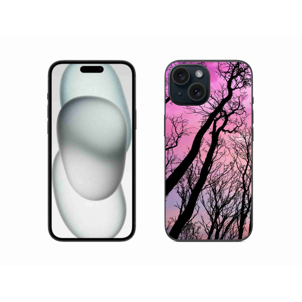 Gél tok mmCase iPhone 15 készülékhez - kidőlt fák