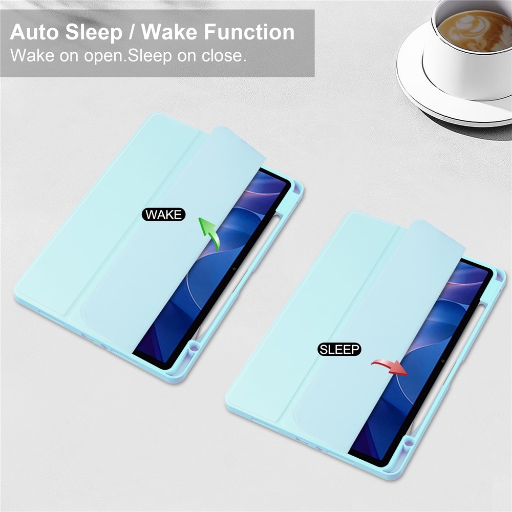 Ügyes záró tok Xiaomi Redmi Pad 2 táblagéphez - világoskék színben