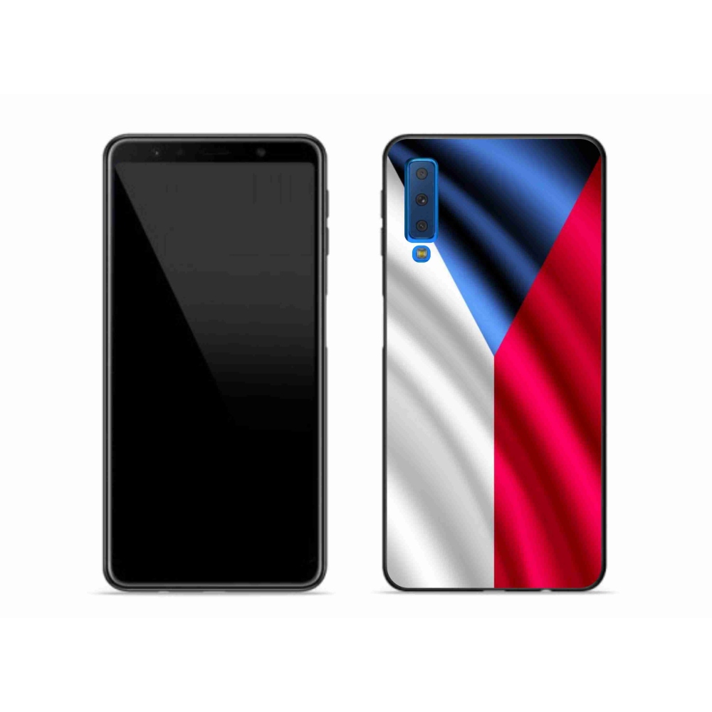 Gél védőhuzat mmCase Samsung Galaxy A7 (2018) - cseh zászlóhoz