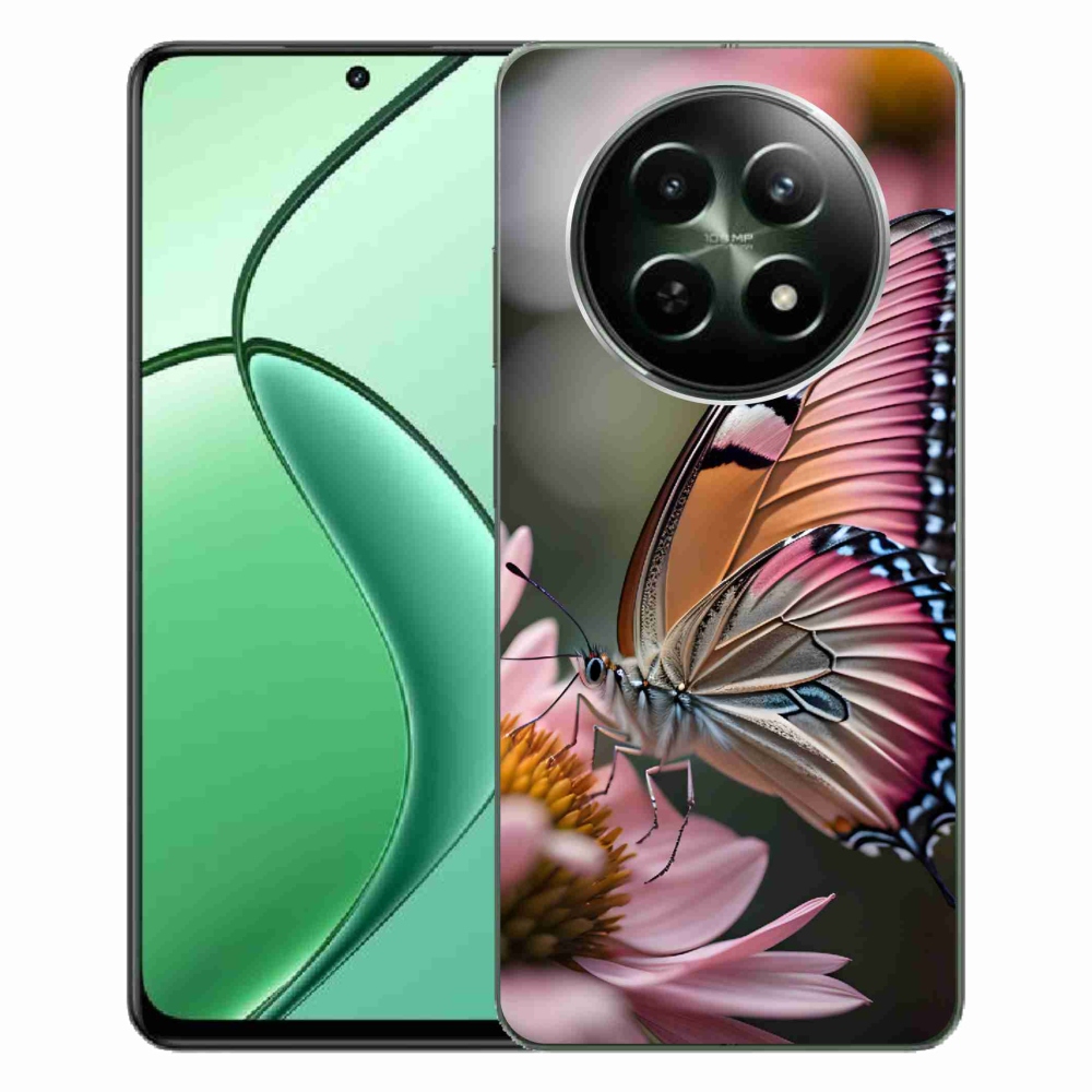 Zselés borítás mmCase a Realme 12 5G/12x 5G készülékhez - színes pillangó