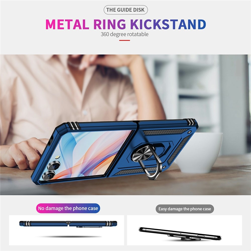 Gyűrűálló borítás Samsung Galaxy Z Flip7 5G készülékhez - kék