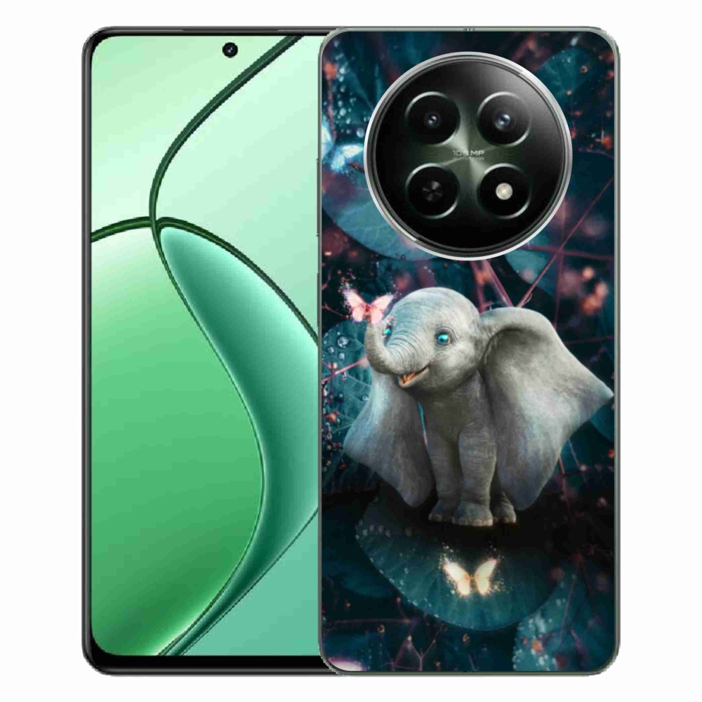 Gél borítás mmCase a Realme 12 5G/12x 5G készülékhez - aranyos elefánt