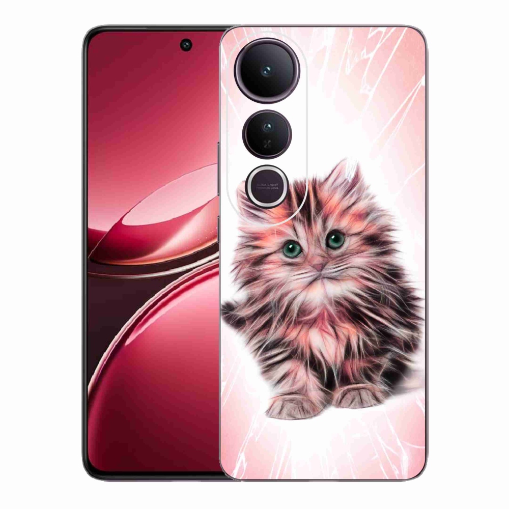 Gél borítás mmCase a Vivo V50 Lite 4G/5G készülékhez - aranyos cica