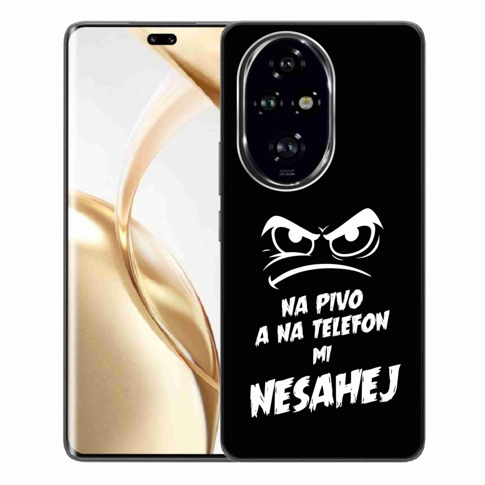 Gél borítás mmCase a Honor 200 Pro 5G számára - sör motívum 2 fekete háttérrel