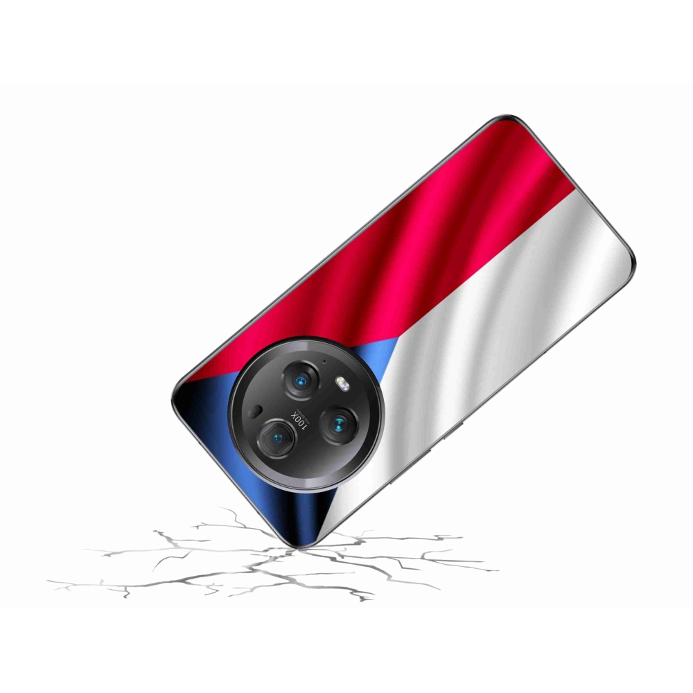Gél borítás mmCase a Honor Magic 5 Pro 5G számára - cseh zászló