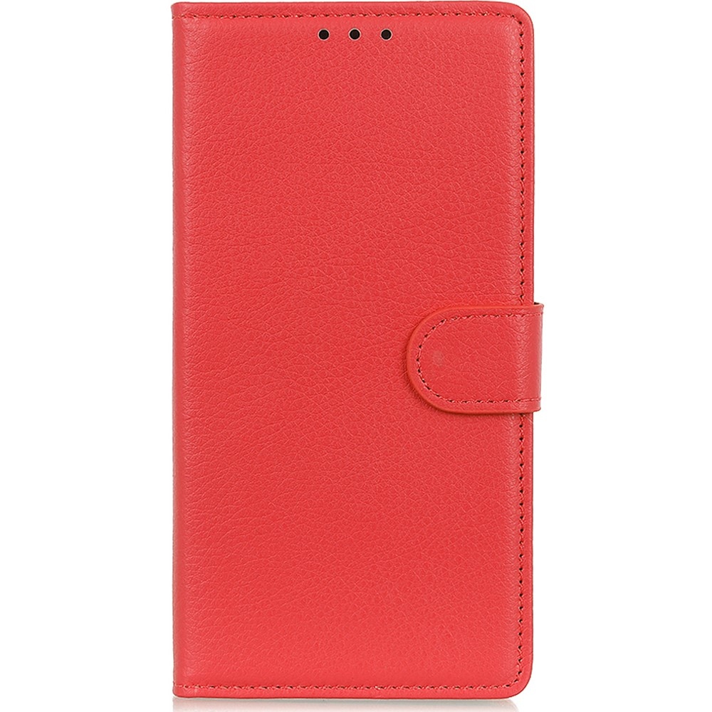 Litchie könyvtáska Honor X8b-hez - piros
