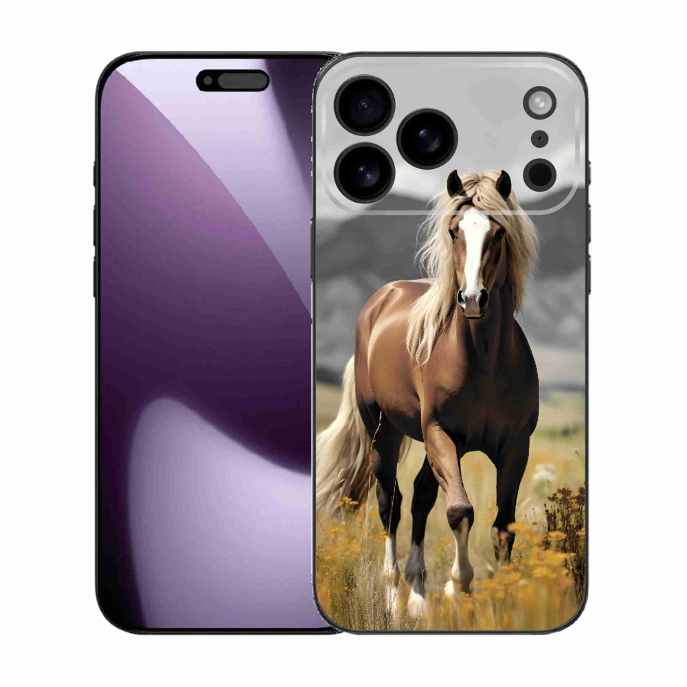 Zselés borítás mmCase iPhone 17 Pro Max készülékhez - barna ló 1