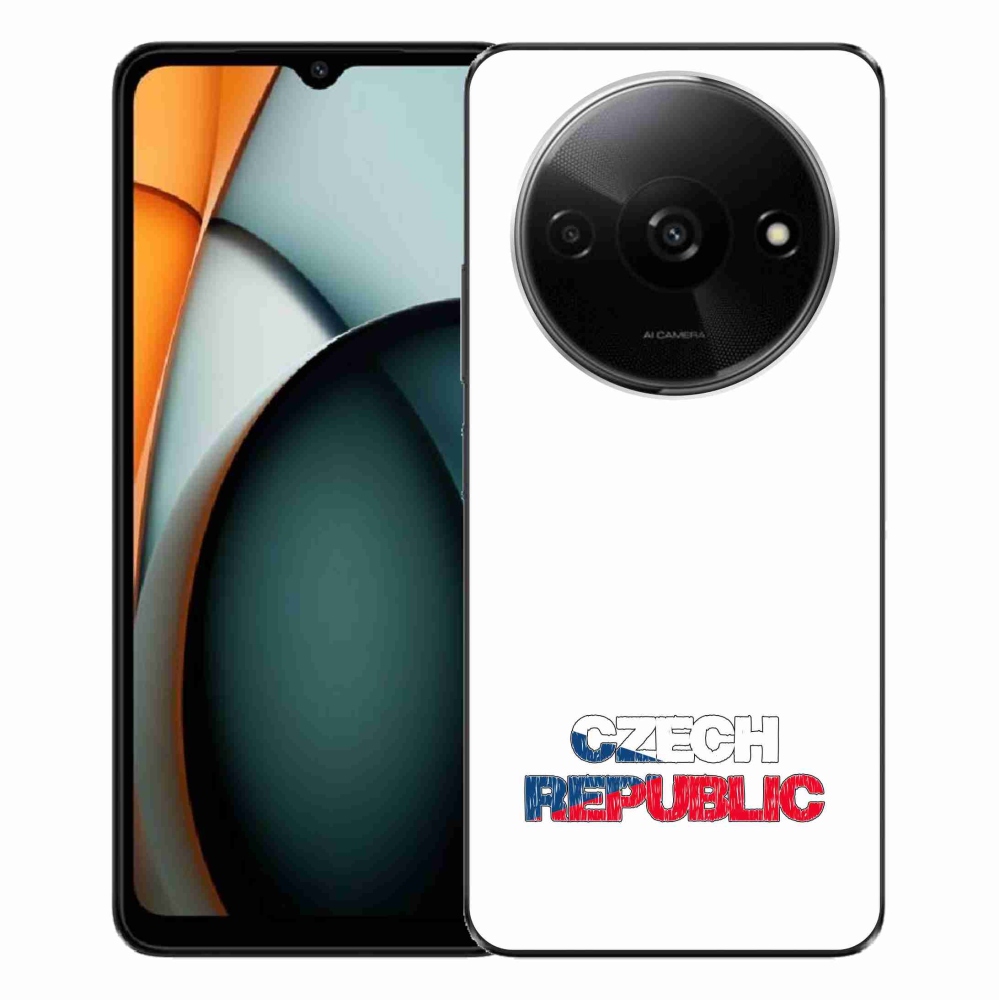 Gél borítás mmCase a Xiaomi Redmi A3-hoz - Csehország fehér háttér