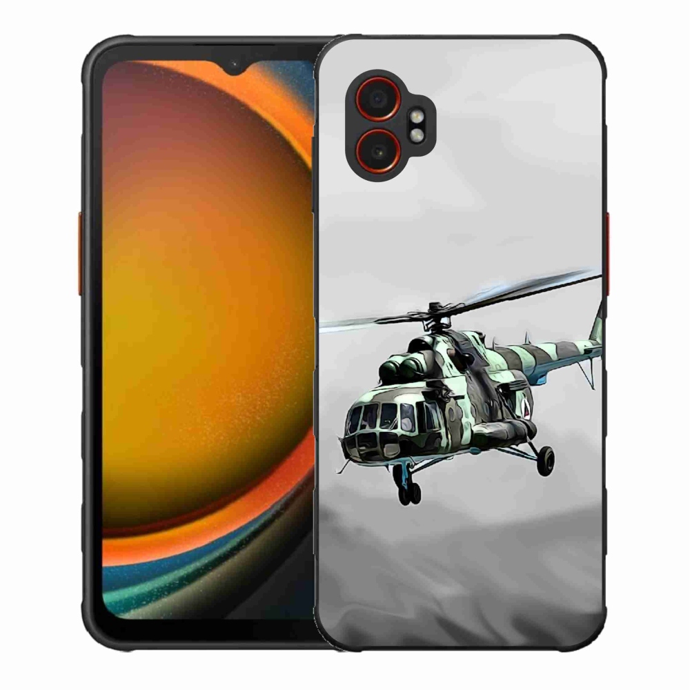 Zselés borítás mmCase Samsung Galaxy Xcover 7 Pro - katonai helikopterhez