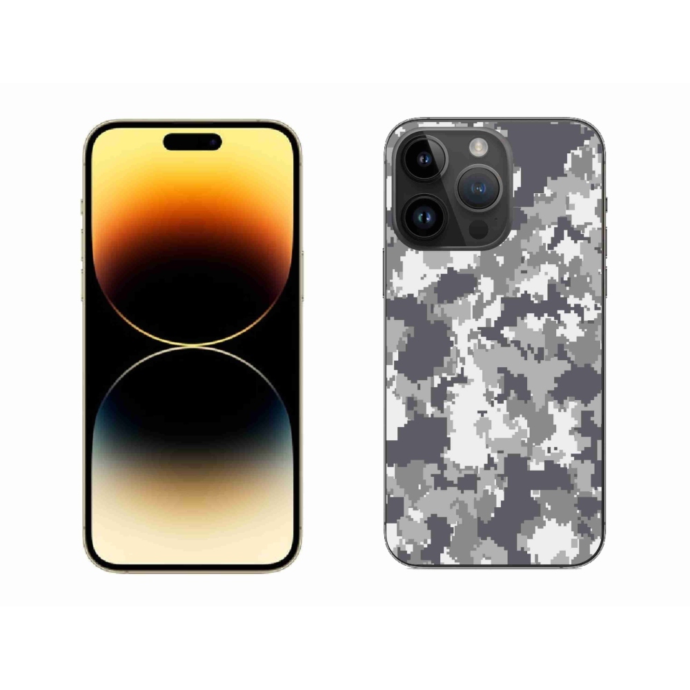 Zselés borítás mmCase iPhone 14 Pro Max készülékhez - terepszínű minta 2