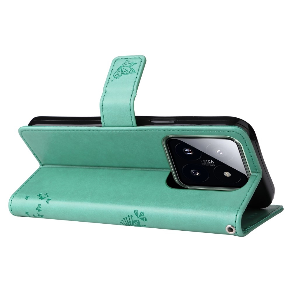 Fák könyve tok Xiaomi 14 Pro - teal - teal - kék színű