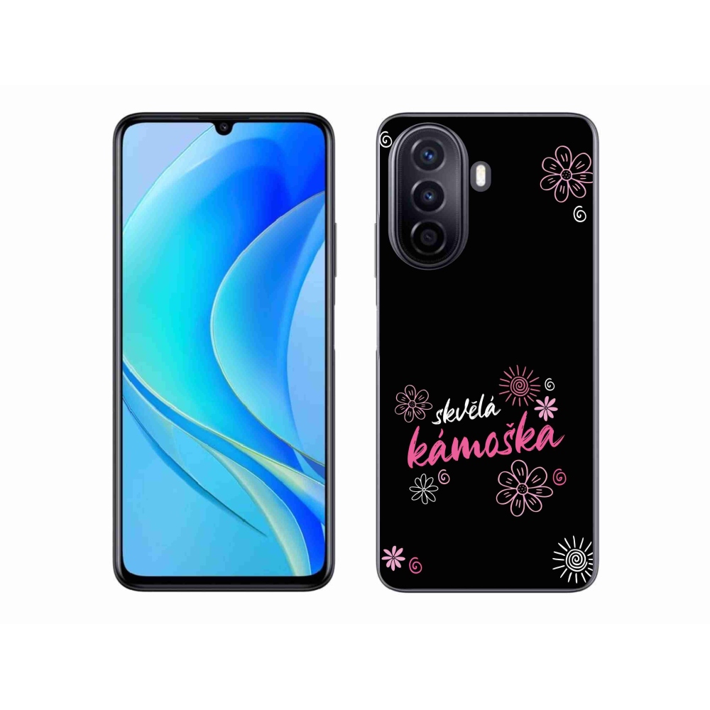 Gél borító mmCase a Huawei Nova Y70-en - nagyszerű haver fekete háttérrel