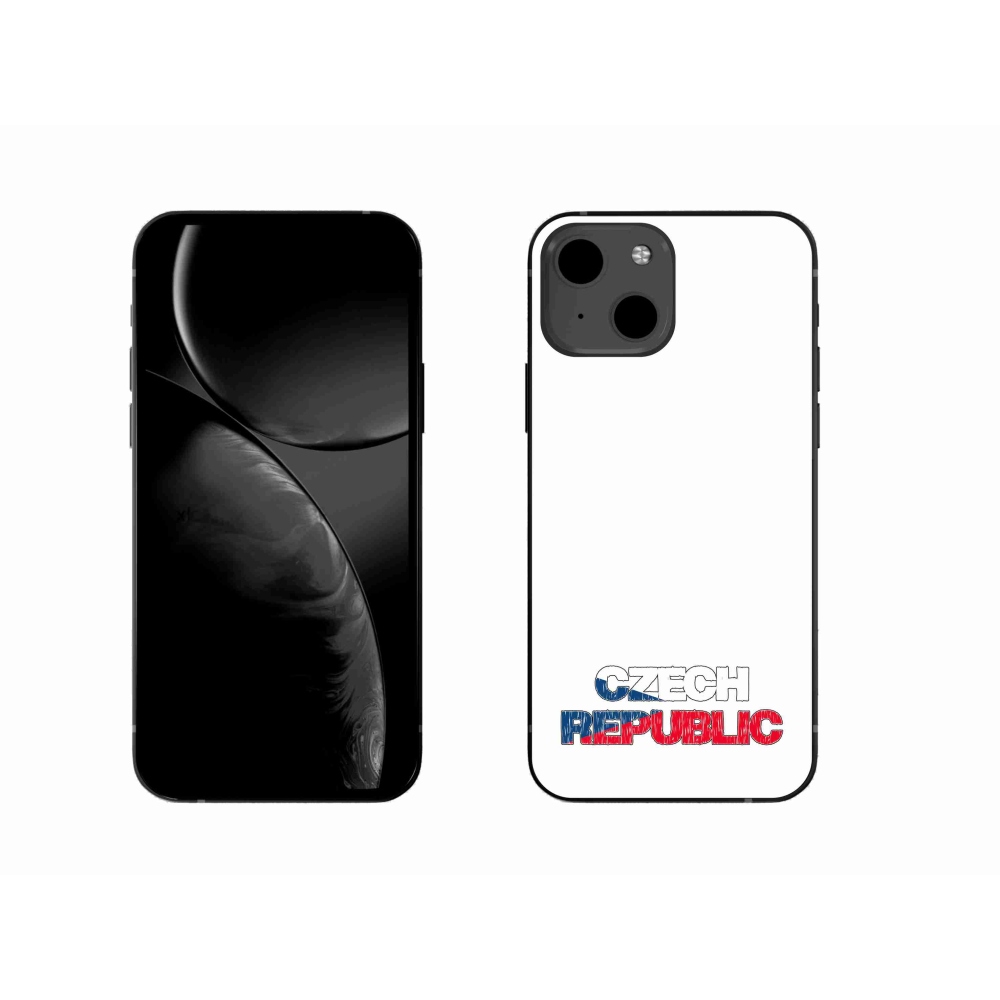 Gél borítás mmCase iPhone 13 6.1 - Csehország fehér háttérrel