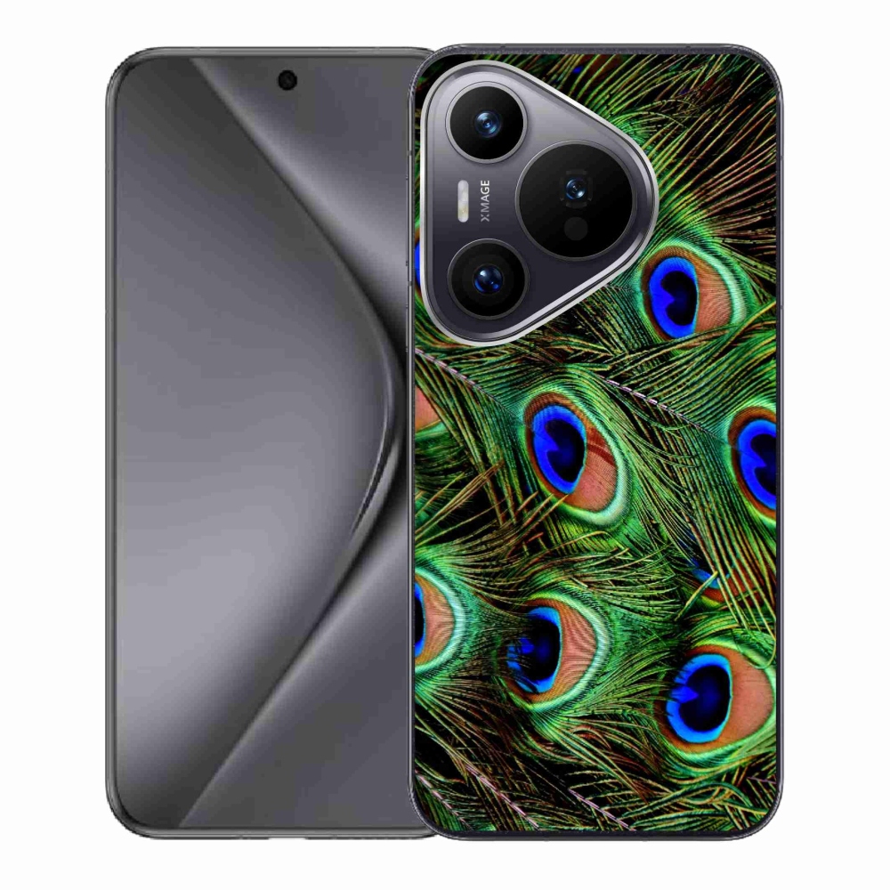 Gél borító mmCase a Huawei Pura 70 készülékhez - pávatoll
