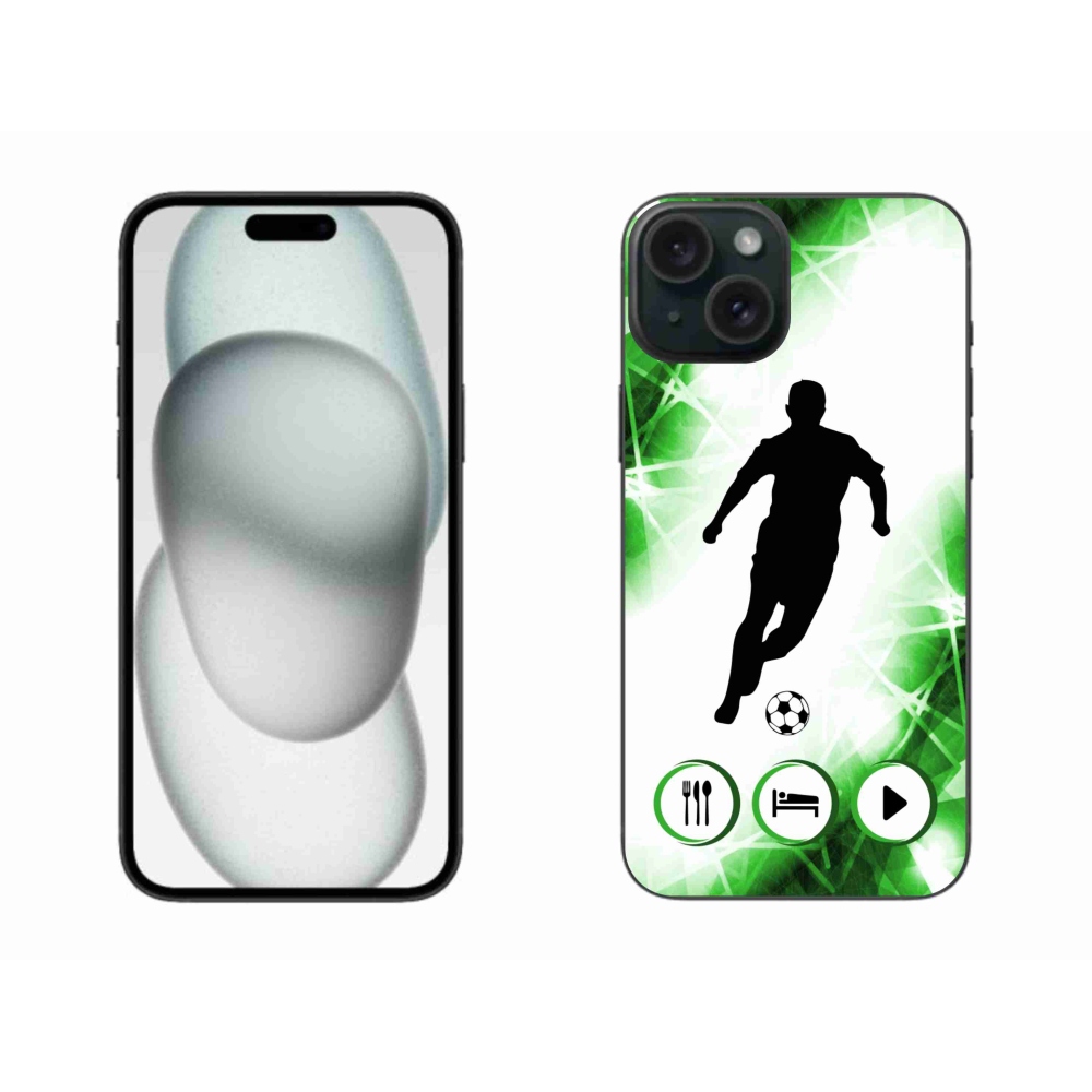 Gél borítás mmCase iPhone 15 Plus készülékhez - futballista