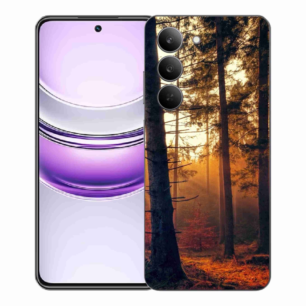 Zselés borítás mmCase a Realme 14x 5G készülékhez - erdő