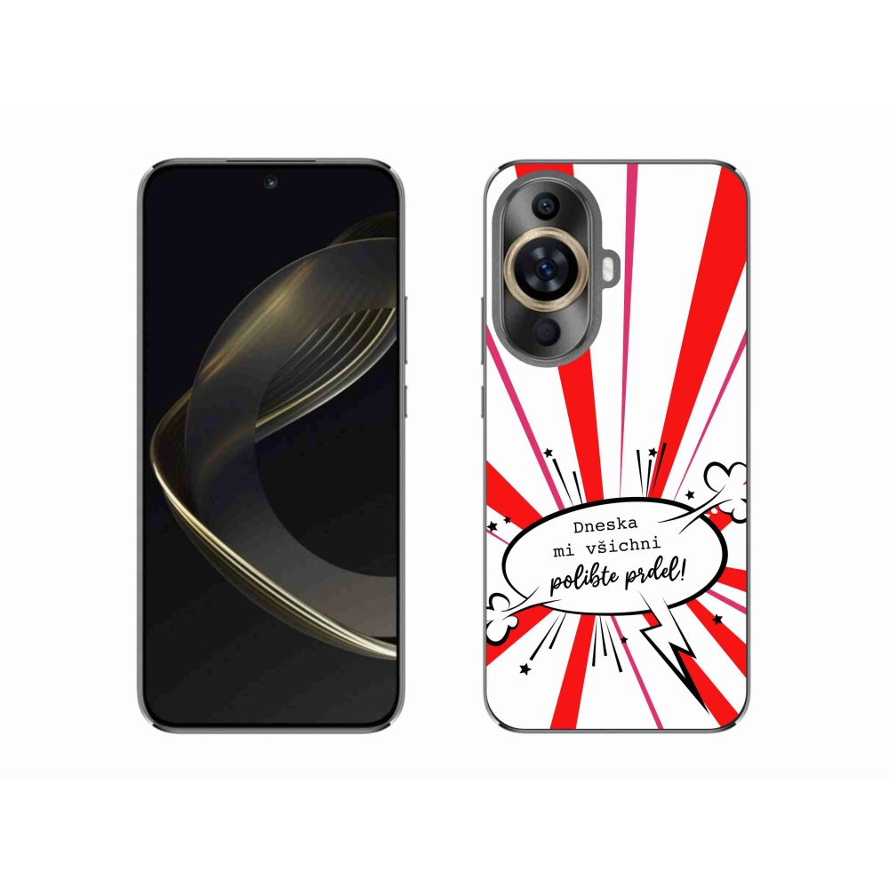 Gél borító mmCase a Huawei Nova 11-hez - vicces szöveg 15 fehér háttérrel