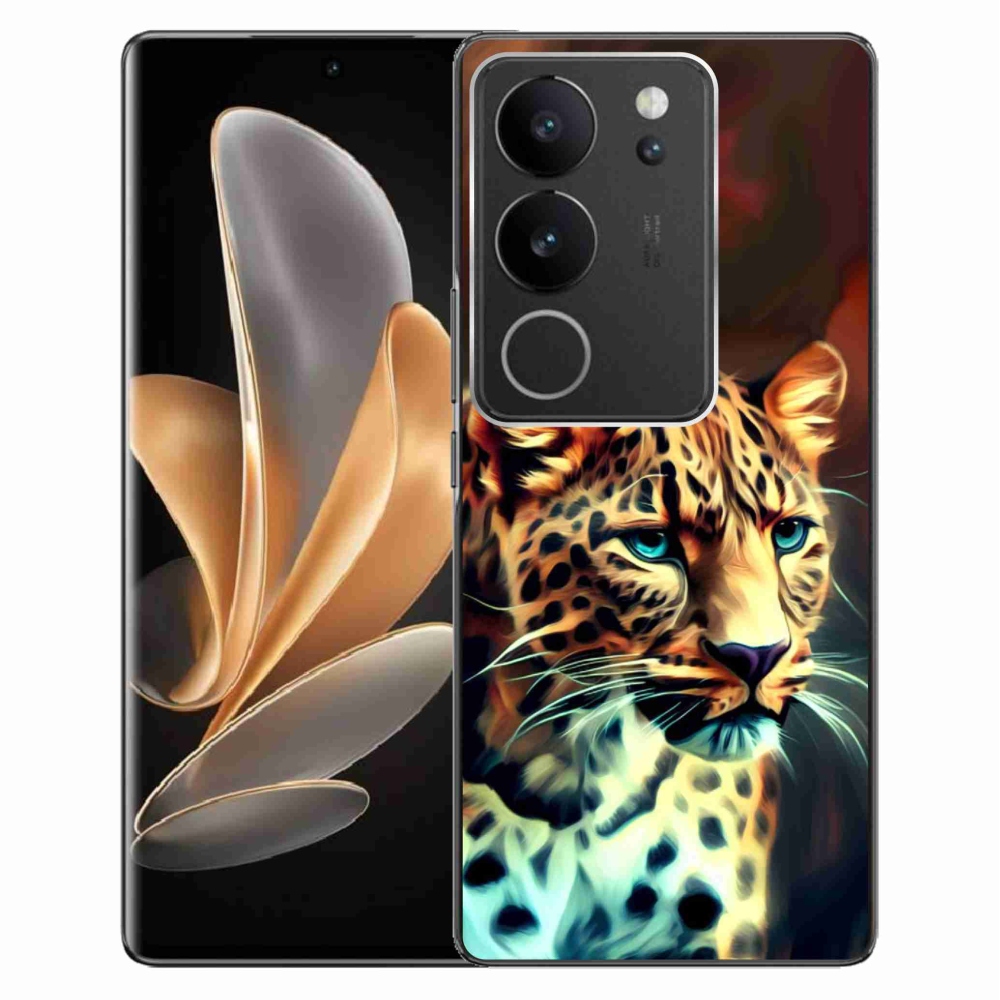 Zselés borítás mmCase a Vivo V29 5G készülékhez - leopárd